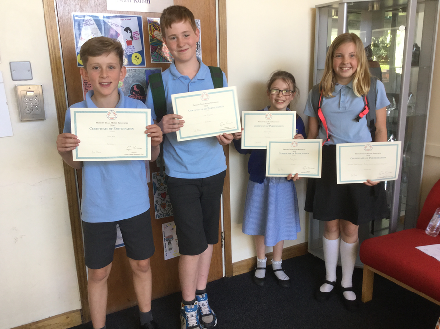 2016 Longsands' Maths Challenge Winners - Well done team KPA